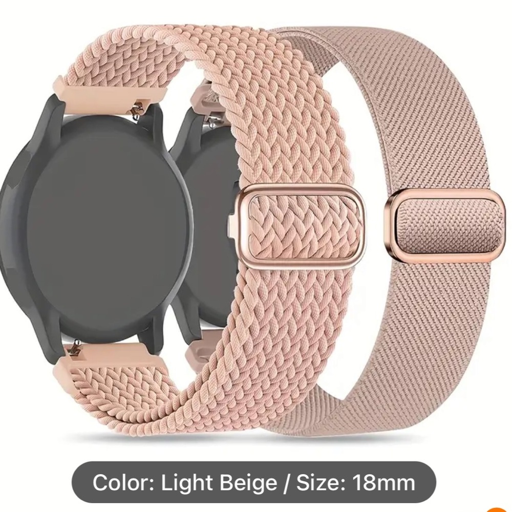 Elegant Beige Rose Gold Wristbands for Garmin stretch bands | new | gym runner